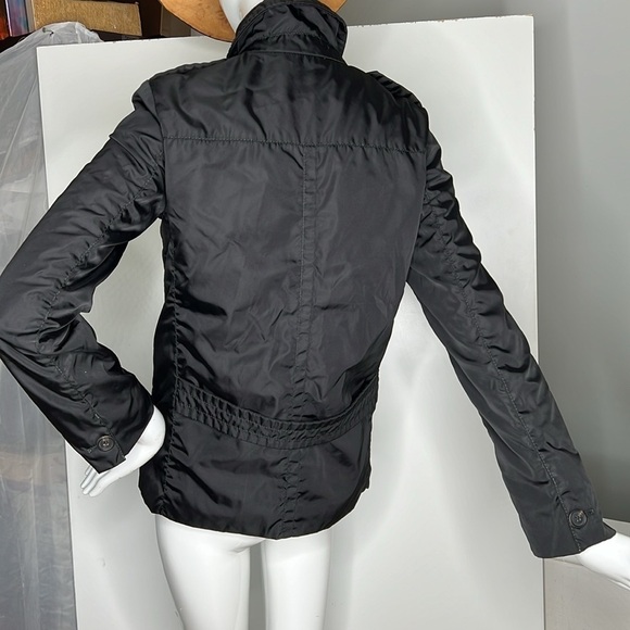 Prada Sz 38 Lightly Padded Black Structured Button Blazer Jacket - Picture 5 of 12